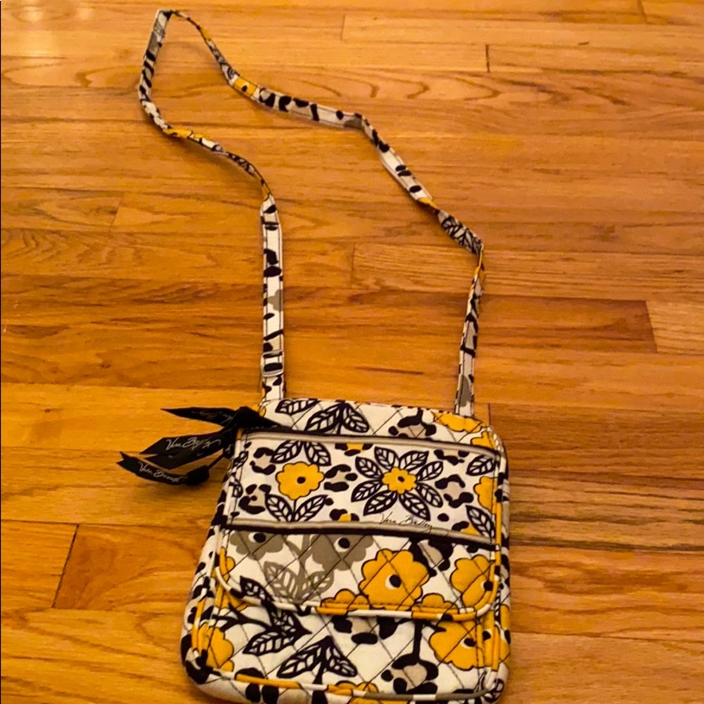 Yellow Vera Bradley crossbody bag